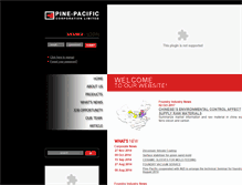 Tablet Screenshot of pinepacific.com